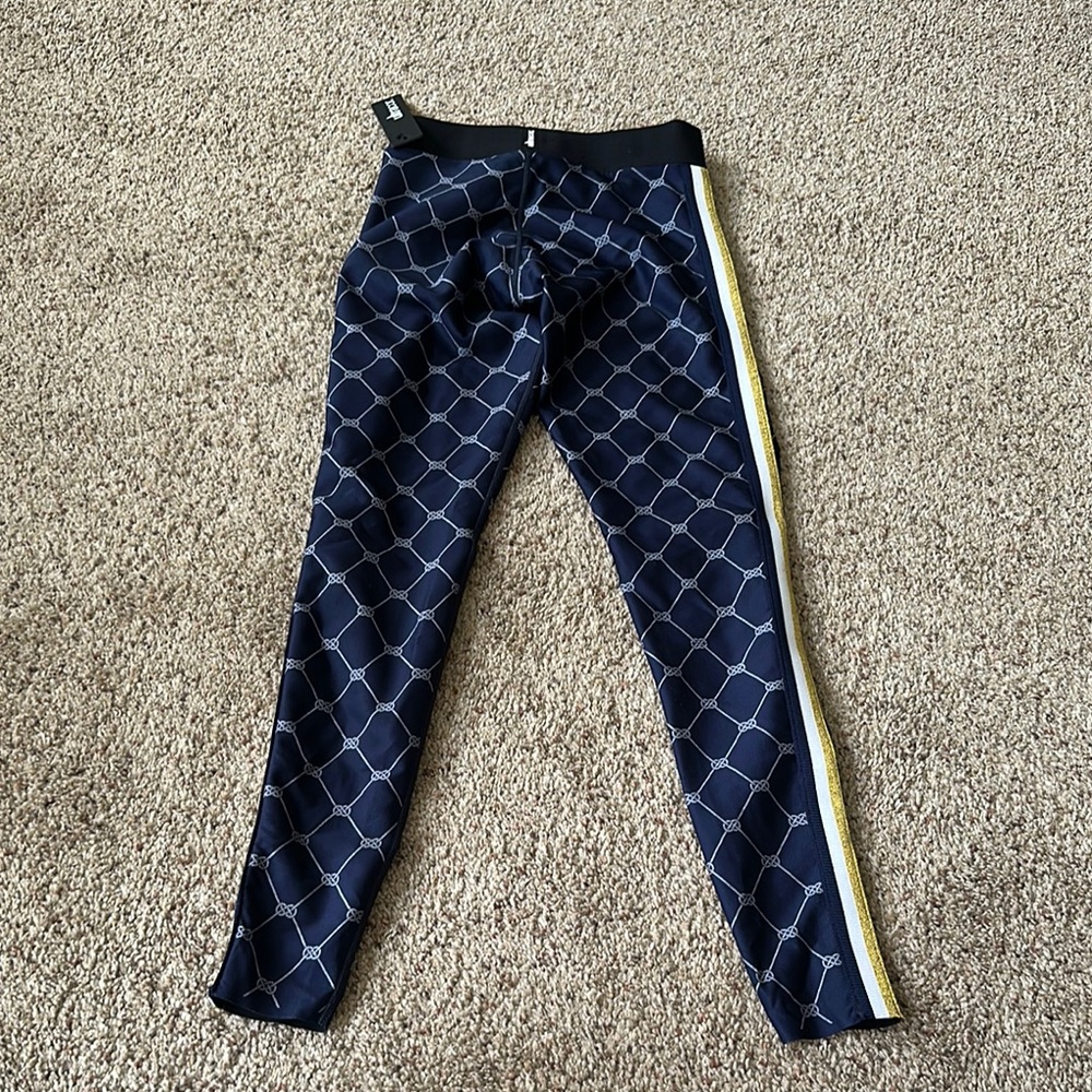 Ultracor Navy Geometric Pattern Leggings - Picture 5 of 6